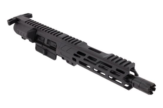 CMMG Banshee 9mm 8in Complete Upper Receiver is assembled with a polymer dust cover